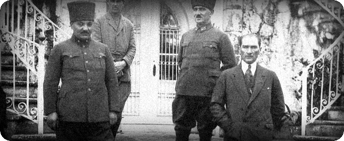Gazi Mustafa Kemal Paşa, Kılıç Ali, Salih Bozok, Recep Çavuş - 6 Mart 1923